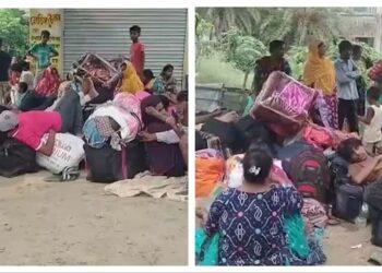 बांग्लादेश बॉर्डर पर अवैध प्रवासियों की बढ़ती भीड़, बंगाल में घुसपैठियों में दिखा डर
