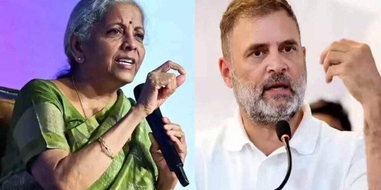 निर्मला सीतारमण का राहुल गांधी पर हमला, भारत की उपलब्धियों को नजरअंदाज करने का आरोप