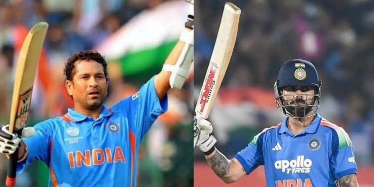 15 हजार वनडे रन से 203 कदम दूर विराट, सचिन का रिकॉर्ड निशाने पर