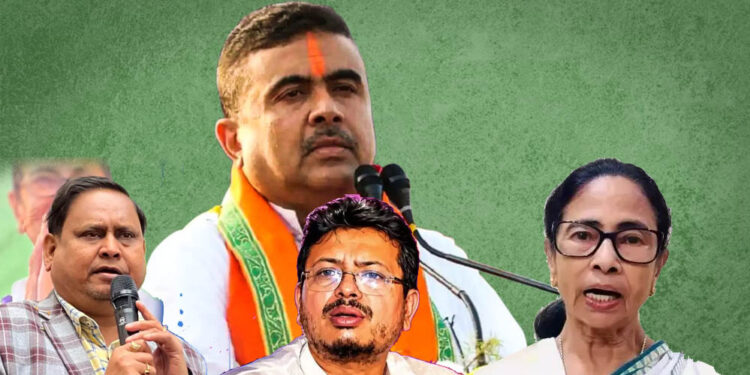 TMC के तीनों गुटों पर शुभेंदु अधिकारी का सियासी वार, एक ही दिन में मिले तीन बड़े झटके