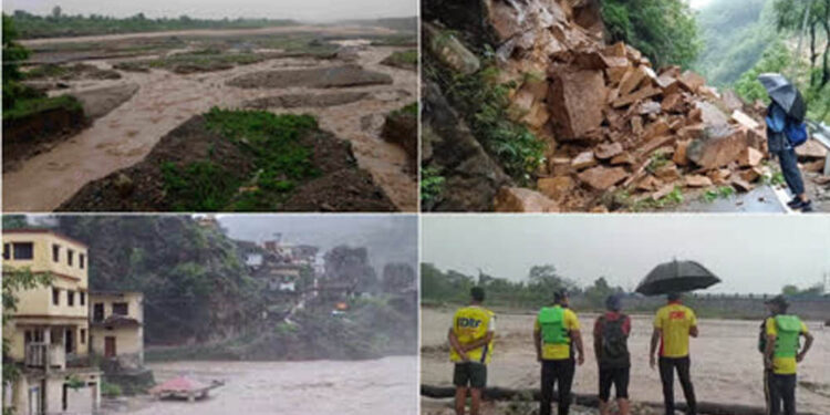 उत्तराखंड से हिमाचल तक बारिश का कहर, चारधाम रूट पर येलो अलर्ट, कांगड़ा में फ्लैश फ्लड से भारी तबाही