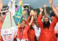 हरकी पैड़ी से कांवड़ लेकर 22 किमी पैदल निकलीं खेल मंत्री रेखा आर्या, दो संकल्पों के साथ शुरू की शिव यात्रा