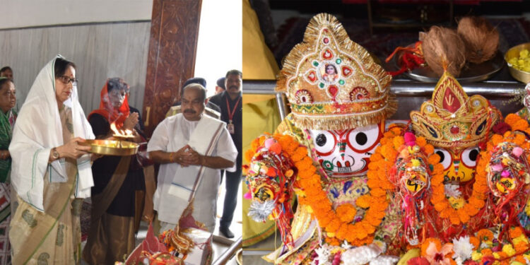 रक्षाबंधन पर राज्यपाल रमेन डेका ने भगवान जगन्नाथ के दर्शन कर बांधा रक्षासूत्र…..