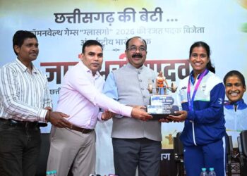 ज्ञानेश्वरी की सफलता से राज्य के युवा लेंगे प्रेरणा, खेलों के लिए तैयार होगा अच्छा वातावरण – उप मुख्यमंत्री अरुण साव…..