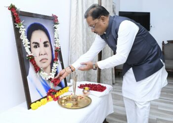 मुख्यमंत्री साय ने छत्तीसगढ़ की प्रथम महिला सांसद और समाज सेविका मिनीमाता जी की पुण्यतिथि पर किया नमन….
