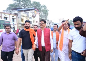वित्त मंत्री ओपी चौधरी ने खरसिया में निर्माणाधीन रोड ओवर ब्रिज का किया निरीक्षण….