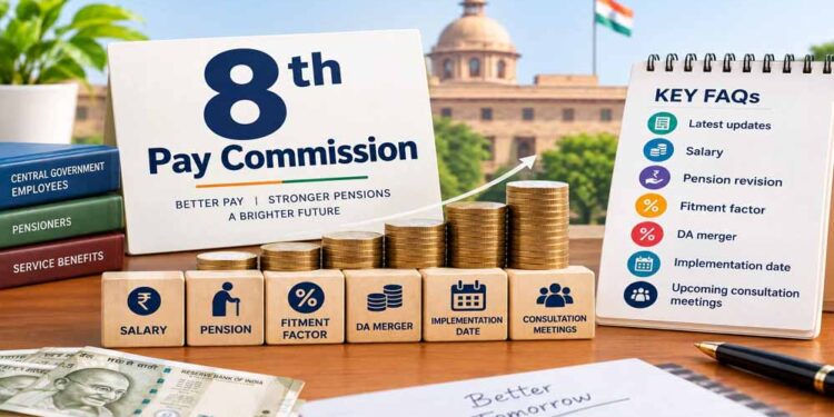 8th Pay Commission: पेंशनर्स ने ₹45 हजार न्यूनतम पेंशन की मांग उठाई
