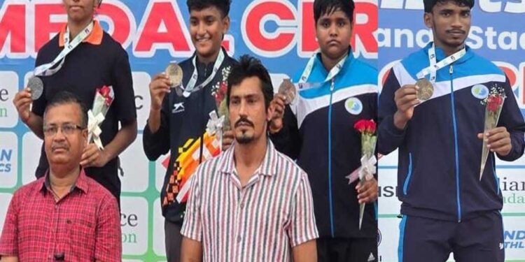 राष्ट्रीय युवा एथलेटिक्स चैंपियनशिप में MP के कृष्ण चंद्र ने बनाया मीट रिकॉर्ड, शिवानी पटेल ने जीता कांस्य