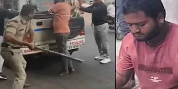 गुजरात में फैजल की बेरहमी से पिटाई, जीप से बांधकर पुलिस ने क्यों बरसाईं लाठियां?