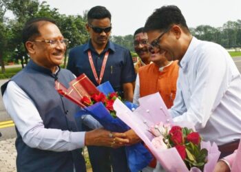 रायगढ़ पहुंचने पर मुख्यमंत्री विष्णुदेव साय का हुआ भव्य स्वागत…..