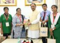 राष्ट्रपति से भेंट कर लौटे प्रतिभावान विद्यार्थियों ने मुख्यमंत्री विष्णु देव साय से की सौजन्य मुलाकात…..