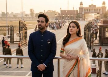 वाघा बॉर्डर पर आतिफ असलम के गाने से दब गई आयुष्मान-सारा की आवाज, वायरल हुआ वीडियो