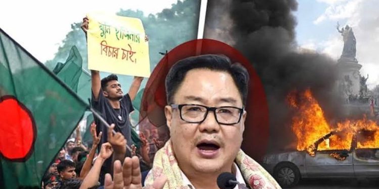 भारत में बांग्लादेश-फ्रांस जैसी हिंसा फैलाने की थी योजना? किरेन रिजिजू का बड़ा दावा