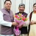 धामी ने नवनिर्वाचित राज्यसभा सांसद दिनेश आर्य को दी बधाई