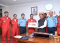 मुख्यमंत्री विष्णु देव साय से भारतीय वायु सेना की सारंग हेलीकॉप्टर डिस्प्ले टीम ने की सौजन्य मुलाकात…..