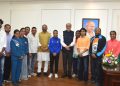 राज्यपाल रमेन डेका से प्रदेश के उत्कृष्ट खिलाड़ियों ने की सौजन्य भेंट….