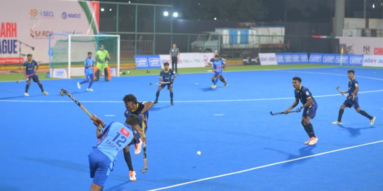 राजधानी रॉयल्स पर 4-3 की जीत के बाद चक्रधर चैंपियंस सेमीफाइनल में जगह बनाने के और करीब….